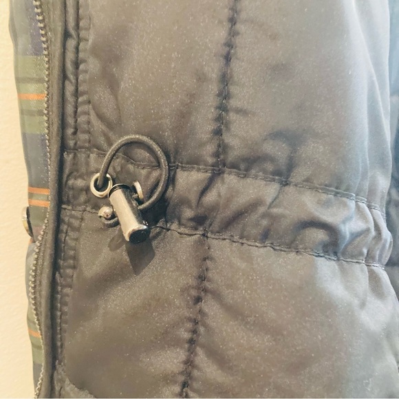 RALPH LAUREN LRL  Sz L Plaid Light Puff Inside Drawstring Funnel Neck Jacket - Picture 6 of 12